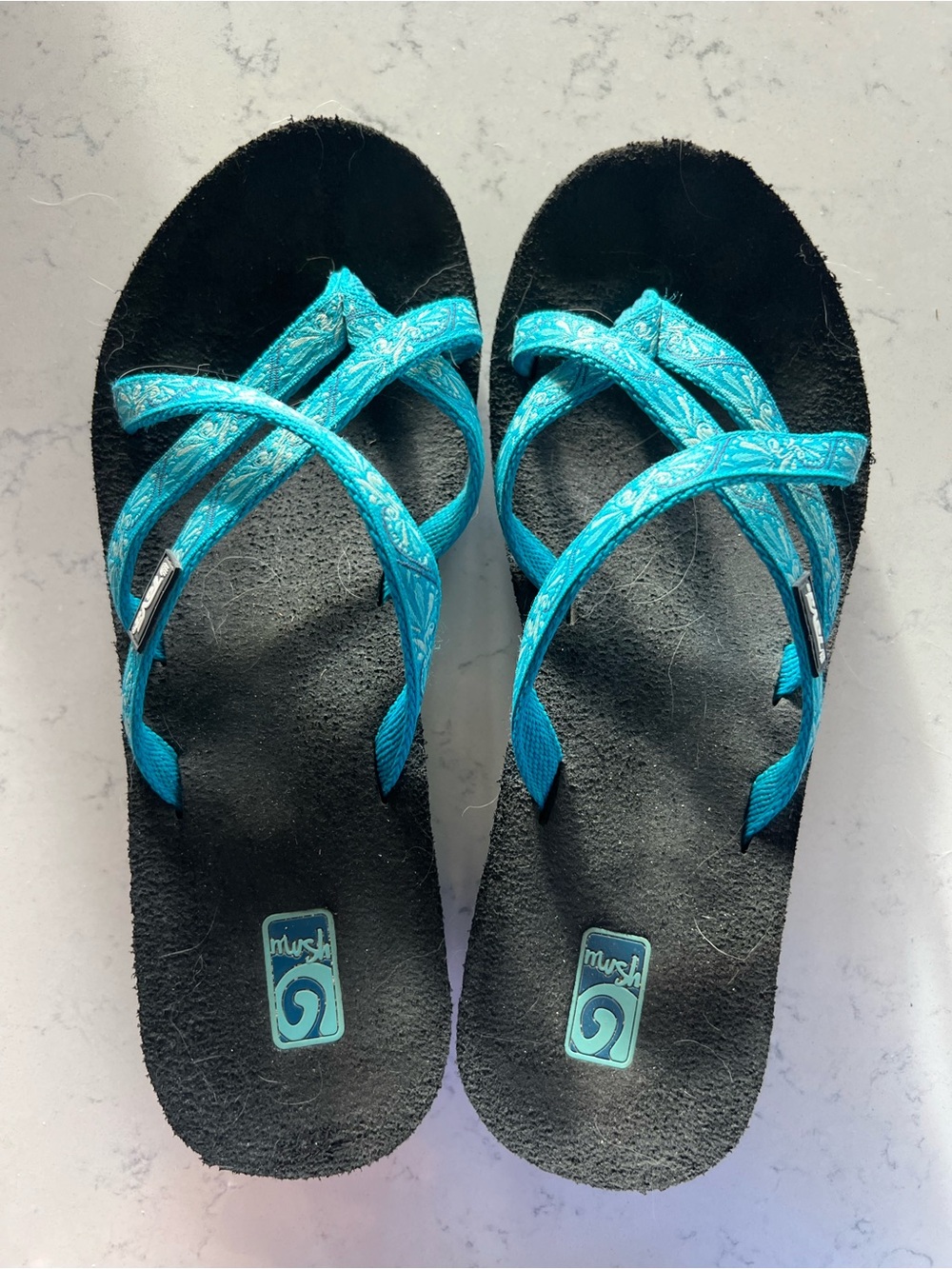 Teva Turquoise Crisscross Strap Women's Sandals